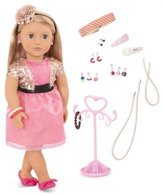 Productafbeelding van Our Generation Audra pop, 46 cm, met oorgatjes
