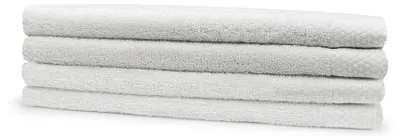 Produktbild von Eleganzzz Frottee-Handtuch 50x100cm – Weiß – 30x50 – 100% Baumwolle – saugstark