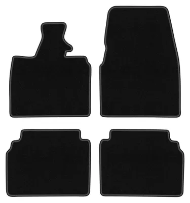 Immagine prodotto di Tappetini in moquette per BMW I3 L01 2013- (hatchback) – set 4 pezzi, neri, su misura – Wielganizator BASIC – versione W1038