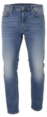 Produktbild von Diesel Tepphar 0842h Herren Jeansblau Faded Whiskers Slim Carrot Stretch