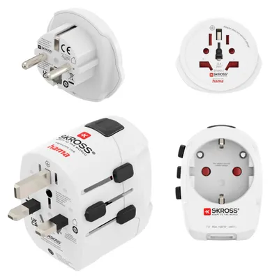 Produktbild von Weltreiseadapter Set "World Travel Pro Light USB", 3-polig, 2x USB (00223464)