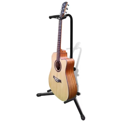 Immagine prodotto di vidaXL Supporto per chitarra singolo regolabile Porta strumenti pieghevole