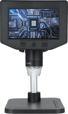 Obrázek produktu pro 4.3palcová digitální mikroskopická kamera HD Inspekční kamera 1080P 1X-1000X Přenosné mincové mikroskopy pro opravy elektroniky PCB s 8 LED světlem