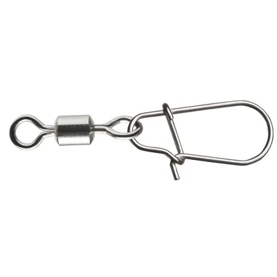 Image de DAIWA Tournament D-Snap Swivel D, 7 pcs, taille : 5 / capacité de charge : 20.0kg, mousqueton Snap avec émerillon, 16513-001