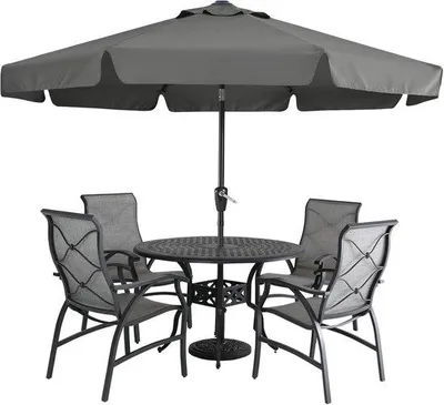 Produktbild von Famanu Parasol mit Neigefunktion - 270 x 240 cm - Dunkelgrau