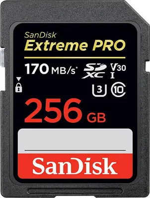 Produktbild von SanDisk Extreme Pro 256G SD-Karte SDHC SDXC UHS-I Klasse 10 170M/S Speicherunterstützung U3 4K Video