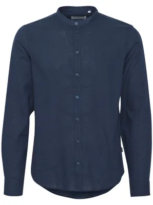 Produktbild von CASUAL FRIDAY CFAnton Herren Hemd Leinenhemd Freizeithemd Stehkragen Regular Fit 55% Leinen, 45% Baumwolle