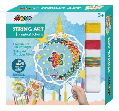 Produktbild von Bastelset Provázková dílnička zum Traumfänger Gestalten mit Plastiknieten und Mouliné
