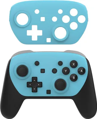 Image de Pour Nintendo Switch 2 2x Faceplates de remplacement du contrôleur Pro Bleu mat