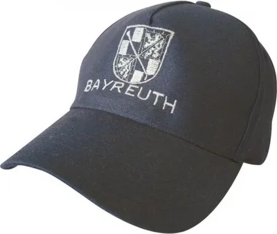 Produktbild von Baseballcap mit Einstickung - Wappen Bayreuth - 68824 schwarz