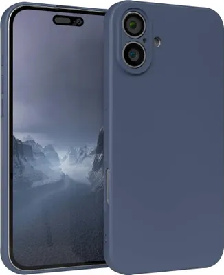Produktbild von EAZY CASE - TPU Hülle für Apple iPhone 16 Plus, TPU Case stoßfeste Handyhülle, weiches Cover mit Kameraschutz, Silikonhülle in Dunkelblau