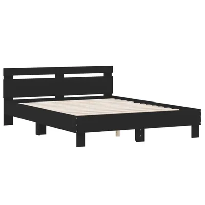 Immagine prodotto di Giroletto con Testiera Nero 140x200 cm in Legno Multistrato