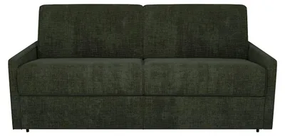 Produktbild von 4-Sitzer-Schlafsofa Express - Stoff Tannengrün - Liegefläche 160 cm - Matratze 22 cm Memory-Schaum - CALIFE