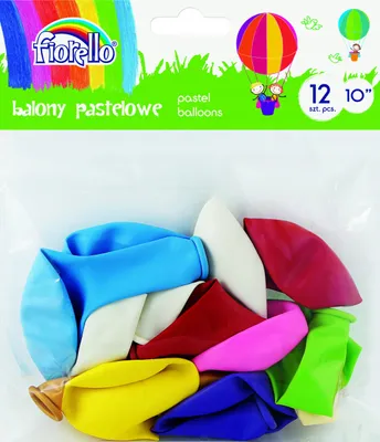 Produktbild von Balony 10" Pastell Mix Farbe Fiorello 170-2453