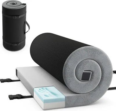 Produktbild von GOPLUS Camping Matratze, Campingmatte Memory Schaum mit Reisetasche, Isomatte tragbar aufrollbar