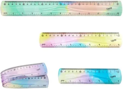 Obrázok produktu pre Sada 3 ohybných pravítok 30/20/15 cm z mäkkého plastu