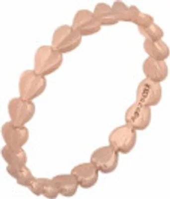 Produktbild von cai Ring 925/- Sterling Silber rosévergoldet Herz Stacking
