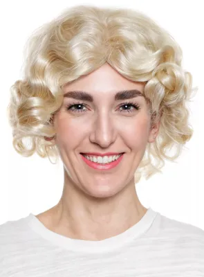 Produktbild von 50er Jahre Lockenperücke kurz blond