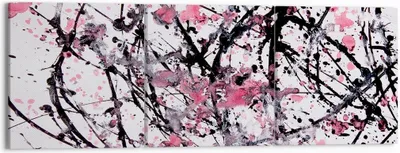Produktbild von Bild auf Leinwand - Leinwandbild - Abstraktion modern - 150x50cm - Wand Bild - Wanddeko - Leinwanddruck - Bilder - Kunstdruck - Wanddekoration - Leinwand bilder - Wandkunst - CA150x50-3891
