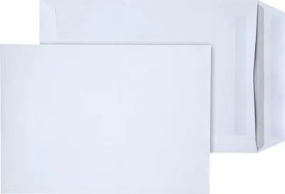 Produktbild von STEINMETZ Versandtaschen DIN C5 ohne Fenster weiß 250 St.