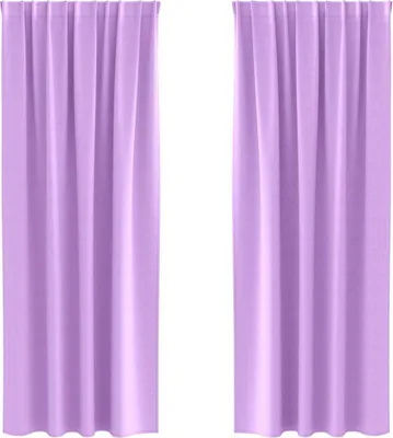 Obrázok produktu pre vidaXL Zatemňujúce závesy s krúžkami 2 ks Fialová 260 x 140 cm