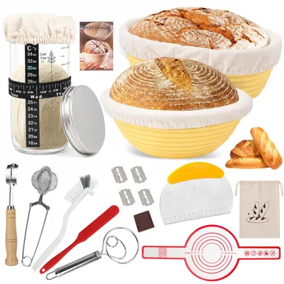 Productafbeelding van Solidchoice - 16-delige Zuurdeeg Starterset voor Thuisbakkers