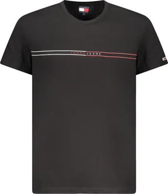 Produktbild von Nachhaltiges Herren Kurzarm T-Shirt in Schwarz mit Logo-Druck