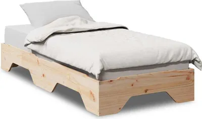Obrázek produktu pro vidaXL Postel z masivu bez matrace Stohovatelná 75x190 cm
