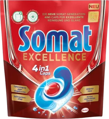 Produktbild von SOMAT Spülmaschinen Caps Excellence 4in1 : 26 Stück Inhalt: 26 Stück