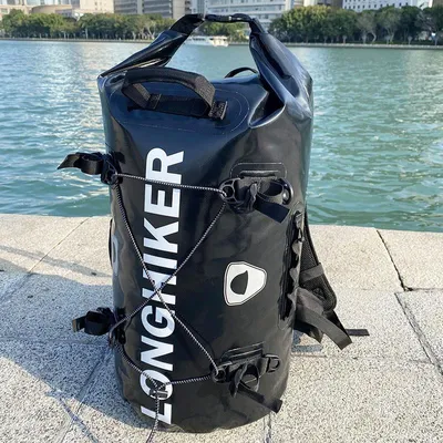 Produktbild von LONGHIKER LHK0111 30L Wasserdichter Rucksack IPX7 Dry Bag Rolltop schwimmfähig für Kajak Wandern Angeln SUP Motorrad Reisen Outdoor Sport