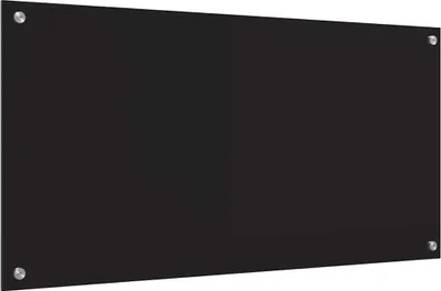 Immagine prodotto di vidaXL Alzatina per cucina nera 100 x 50 cm Vetro temperato
