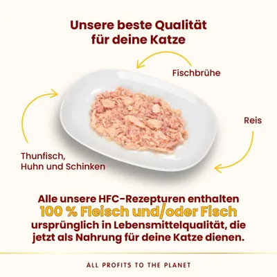 Produktbild von Almo Nature HFC Natural Light Meal, Nassfutter für Katzen, 50g, 4er Pack