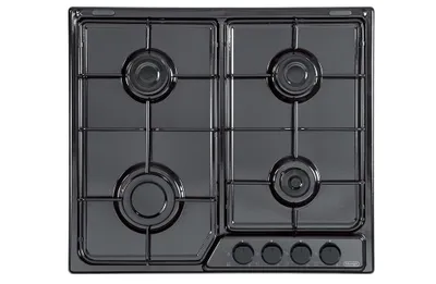 Image de De'Longhi FFN 46 ASV noir Table de cuisson encastrable 58 cm gaz 4 brûleurs
