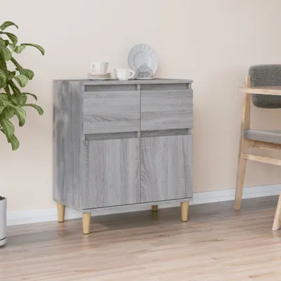 Zdjęcie produktu dla vidaXL Kredens szary Sonoma 60x35x70 cm Materiał drewnopochodny