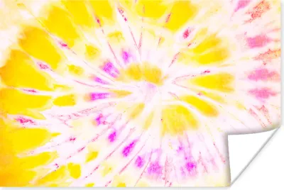 Produktbild von MuchoWow® Poster Sommer - Krawattenfärbung - Gelb 120x80 cm - Bilder