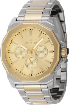 Obrázok produktu pre Invicta Speedway 46846 Pánske Hodinky - Quartz Hnací Mechanizmus - Nerezová Oceľ so Zlatým Ciferníkom - 42 mm