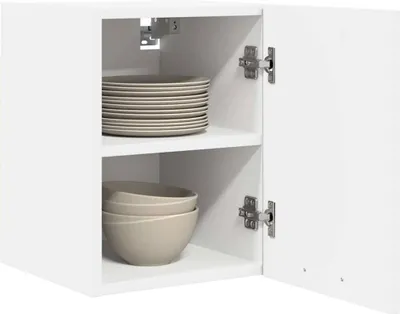 Produktbild von Langlebige Hängeschrank mit Tür 2 pcs - Montage erforderlich - Weiß 30 x 31 x 40cm Holzwerkstoff - Möbel242631 - Küchenschränke