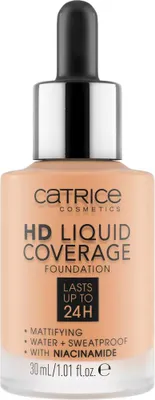 Produktbild von Catrice - Flüssige Foundation mit HD-Abdeckung - 38 Honey Beige