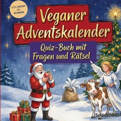 Zdjęcie produktu dla Veganer-Adventskalender: Quiz-Buch mit Fragen und Rätsel