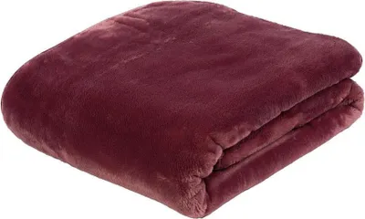 Produktbild von Premium Cashmere Kuscheldecke Tagesdecke Wohndecke 130 x 170 cm - beere