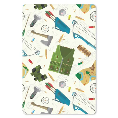 Produktbild von MuchoWow® Mauspad Mousepad Bogen - Kugeln - Patronen 18x27 cm - Mousepads - Maus Mat - Pad - Mausunterlage