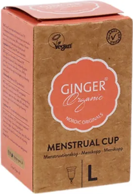 Productafbeelding van Ginger Organic Menstruatiecup Tpe - Maat M (1 stuk)