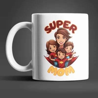 Produktbild von Super MOM Kaffeetasse Teetasse Tasse Geschenkidee Geschenk