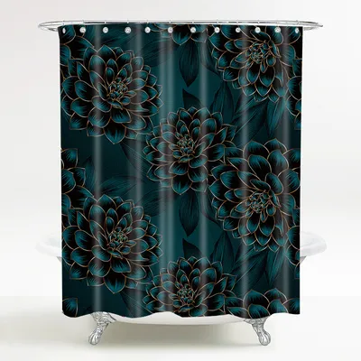 Produktbild von SANILO® Duschvorhang Dahlien 180 x 200 cm