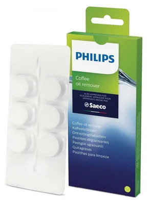 Produktbild von Saeco Kaffeelöser Tabletten, Pflege für Kaffee Pad Maschine, 6 Stück (CA6704/10)