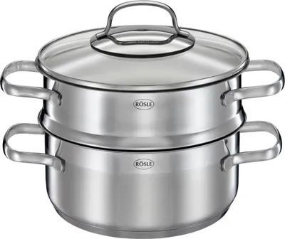 Produktbild von Rösle Elegance 13155 Couscous-Topf inkl. Deckel, Edelstahl, 20 cm Durchmesser, Induktionsherd-geeignet