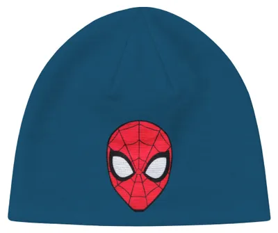 Produktbild von Marvel Spiderman Beanie für Jungen - Mask Kinder Übergangsmütze Mütze Blau