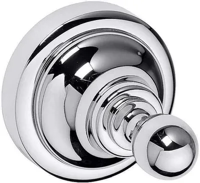 Produktbild von BETRO CHROM Kleiderhaken Messing Chrom 65x65x65 mm für Bad & Küche >> zum Bohren