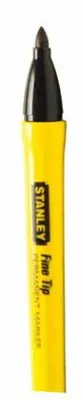 Produktbild von Stanley Permanentmarker mit feiner Spitze (schwarz), Schwarz, Schwarz, Gelb, 2 Stück(e)