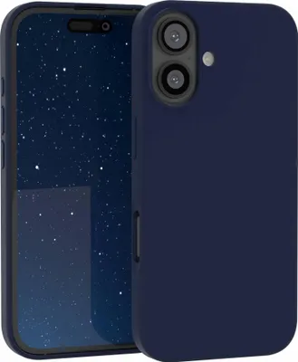 Produktbild von EAZY CASE Silikonhülle für Apple iPhone 16 Silikon Backcover Schutz in Blau